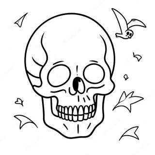 Spooky Skull Coloring Page 40163-32255