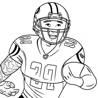 Cincinnati Bengals Player In Action Coloring Page 40173-32259