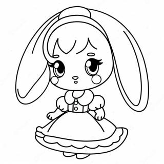 Anime Bunny Girl Coloring Pages