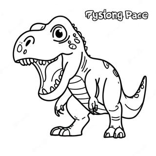 T Rex Roaring Coloring Page 40192-32270