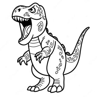 T Rex Roaring Coloring Page 40192-32271