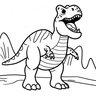 T Rex Roaring Coloring Page 40192-32272