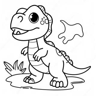 Cute Baby T Rex Coloring Page 40193-32281