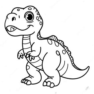 Cute Baby T Rex Coloring Page 40193-32283