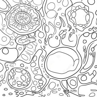 Animal Cell With Organelles Coloring Page 40203-32280