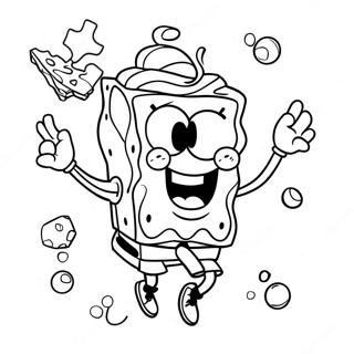 High Spongebob Coloring Pages