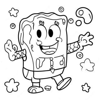 High Spongebob Coloring Page 40212-32290