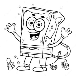 High Spongebob Coloring Page 40212-32292