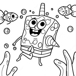 High Spongebob Coloring Pages