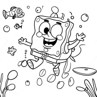 Spongebob Squarepants Underwater Adventure Coloring Page 40213-32288