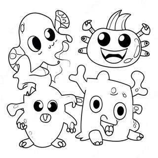 Funny Monsters Coloring Page 40243-32313