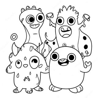 Funny Monsters Coloring Page 40243-32314