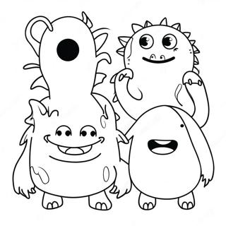 Funny Monsters Coloring Page 40243-32316