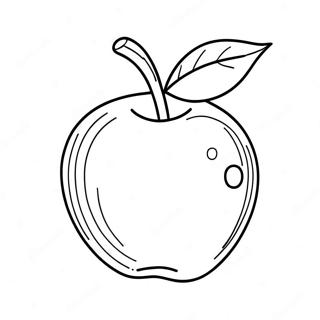 Shiny Red Apple Coloring Page 40253-32321