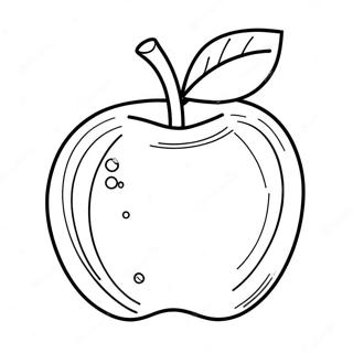 Shiny Red Apple Coloring Page 40253-32324