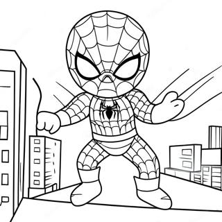 Spiderman Hello Kitty Coloring Page 40272-32342