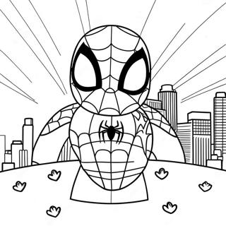 Spiderman Hello Kitty Coloring Page 40272-32344