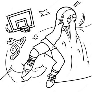 Exciting Basketball Game Coloring Page 40283-32346