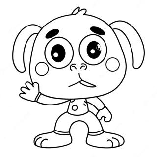 Zig The Funny Character Coloring Page 40293-32352