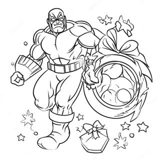 Marvel Christmas Coloring Pages