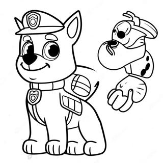 Paw Patrol Tracker Coloring Pages