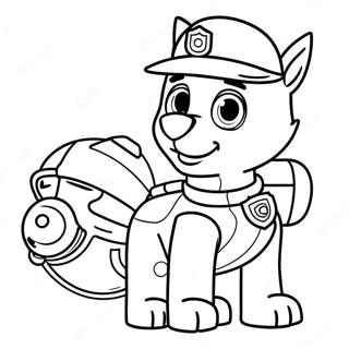 Paw Patrol Tracker Coloring Page 40322-32371