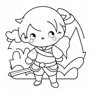 Adventurous Genshin Traveler Coloring Page 4032 3359