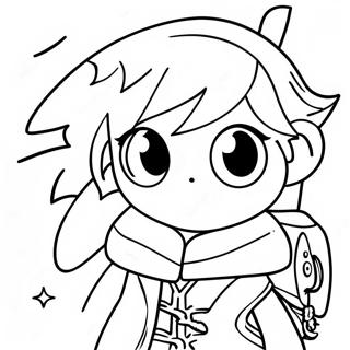 Adventurous Genshin Traveler Coloring Page 4032 3360