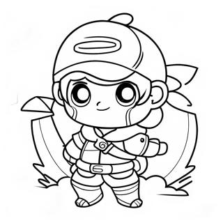 Adventurous Genshin Traveler Coloring Page 4032 3400