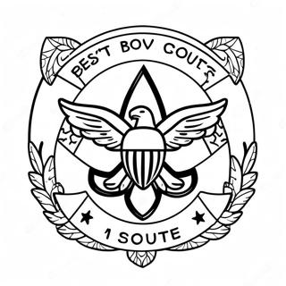 Boy Scouts Logo Coloring Page 40332-32378