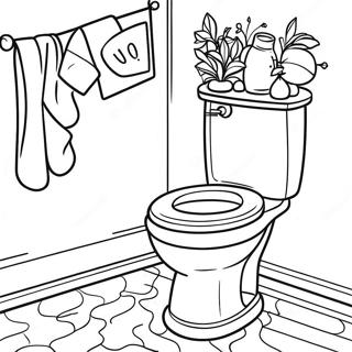 Toilet Coloring Pages