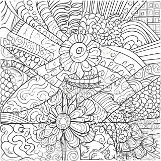 Colorful Rectangle Patterns Coloring Page 40363-32398