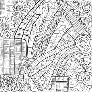 Colorful Rectangle Patterns Coloring Page 40363-32399