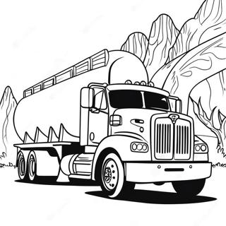 Tanker Truck Coloring Pages