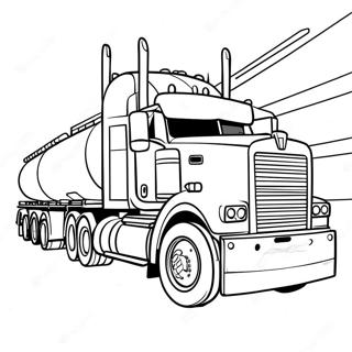 Big Tanker Truck On The Highway Coloring Page 40373-32416