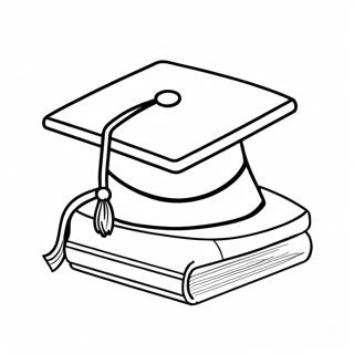 Preschool Graduation Cap Coloring Page 40392-32418