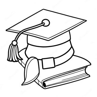 Preschool Graduation Cap Coloring Page 40392-32419