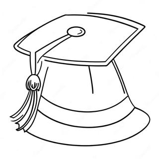 Preschool Graduation Cap Coloring Page 40392-32420