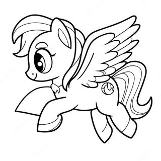 Rainbow Dash Flying Coloring Page 40403-32434