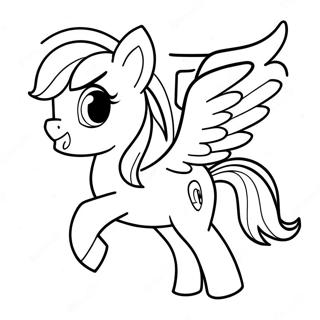 Rainbow Dash Flying Coloring Page 40403-32435