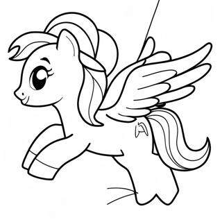 Rainbow Dash Flying Coloring Page 40403-32436