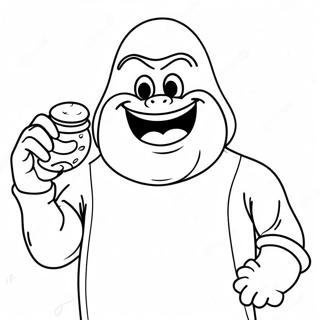 Grimace Shake Coloring Pages