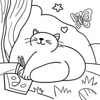 Catnap Coloring Page 4041-3394