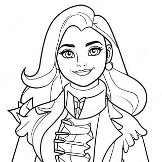 Mal Evie Descendants 3 Coloring Pages