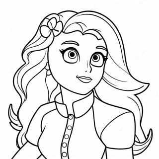 Mal Evie Descendants 3 Coloring Page 40432-32458