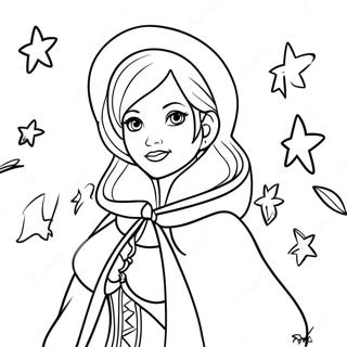 Mal In Her Magical Outfit Coloring Page 40433-32455