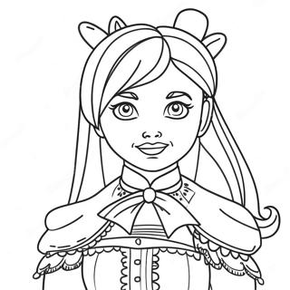 Mal In Her Magical Outfit Coloring Page 40433-32456