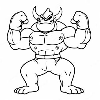 Machamp Flexing Muscles Coloring Page 40443-32467