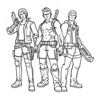 Borderlands Characters Coloring Page 40453-32474