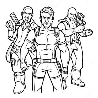 Borderlands Characters Coloring Page 40453-32476